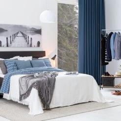 Unia 100 Jenkkisänkypaketti 160x200 Cm Tummanharmaa, 5 Cm Prof Vm, Metallijalat