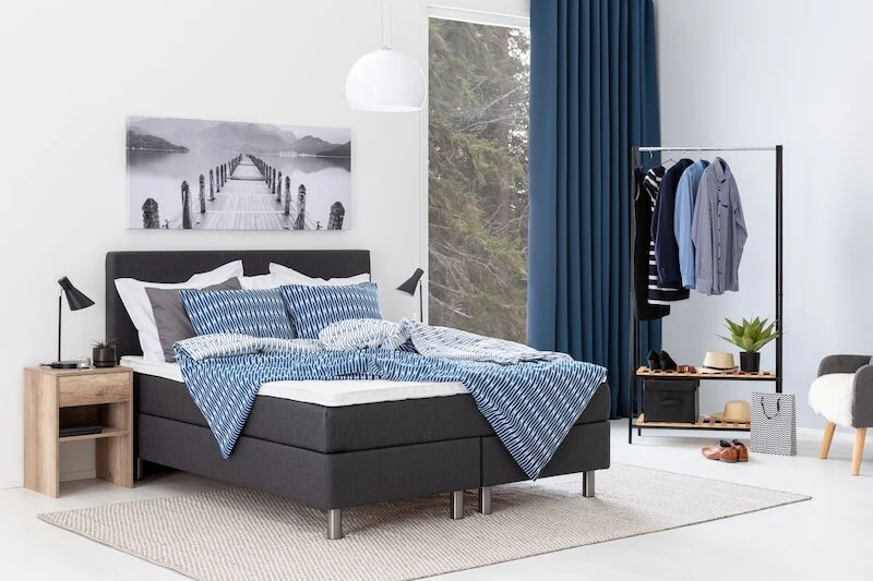 Unia 100 Jenkkisänkypaketti 160x200 Cm Tummanharmaa, 5 Cm Prof Vm, Metallijalat 5 Unia 100 Jenkkisänkypaketti 160x200 Cm Tummanharmaa, 5 Cm Prof Vm, Metallijalat - Image 5