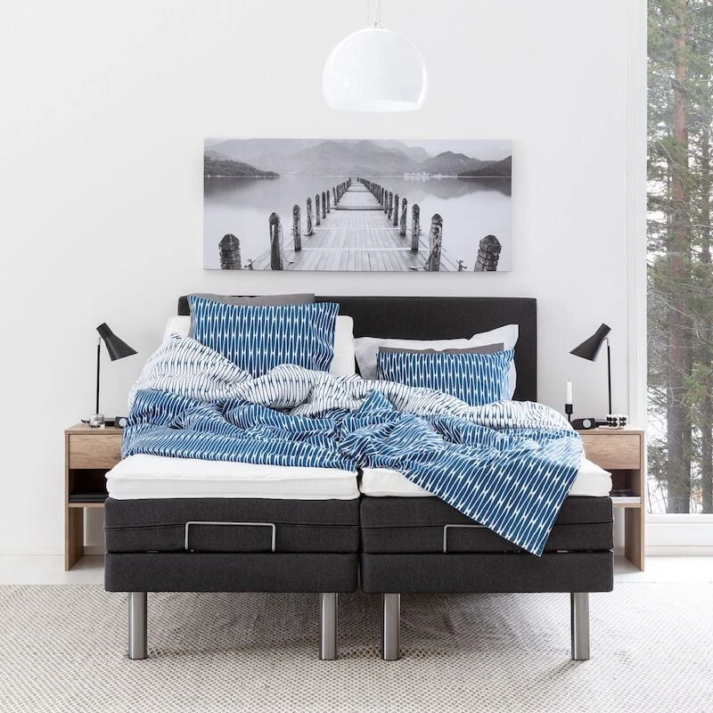 Unia 100 Moottorisänkypaketti 160x200 Cm, 5cm Prof Vm, Metallijalat 2 Unia 100 Moottorisänkypaketti 160x200 Cm, 5cm Prof Vm, Metallijalat - Image 2