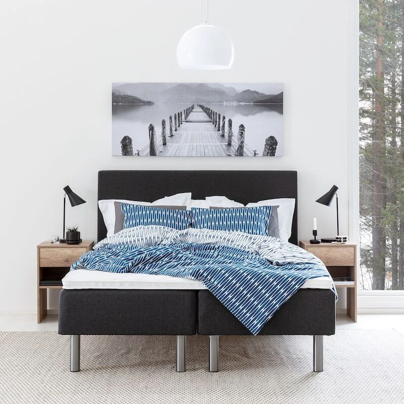 Unia 100 Runkopatjapaketti 160x200 Cm, 5cm Prof Vm, Metallijalat 2 Unia 100 Runkopatjapaketti 160x200 Cm, 5cm Prof Vm, Metallijalat - Image 2