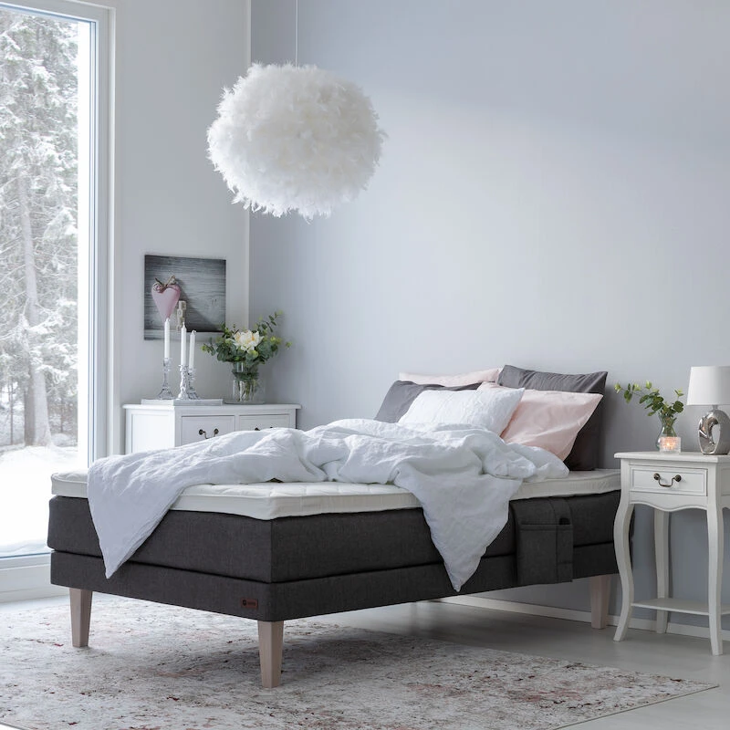 Unia 300 Moottorisänkypaketti 120x200 Cm L T.harmaa, 8cm Prof Vm, Jalat 23cm Roy 2 Unia 300 Moottorisänkypaketti 120x200 Cm L T.harmaa, 8cm Prof Vm, Jalat 23cm Roy - Image 2