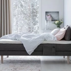 Unia 300 Moottorisänkypaketti 120x200 Cm L T.harmaa, 8cm Prof Vm, Jalat 23cm Roy