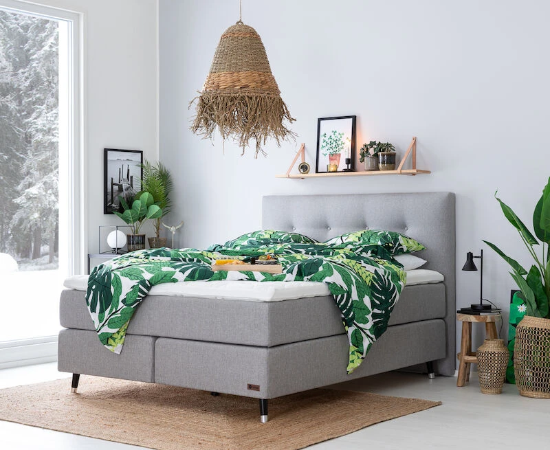 Unia 600 Jenkkisänkypaketti 160x200 Cm M/L V.harmaa, 8cm Prof Vm, Jalat 14cm Vio 1 Unia 600 Jenkkisänkypaketti 160x200 Cm M/L V.harmaa, 8cm Prof Vm, Jalat 14cm Vio