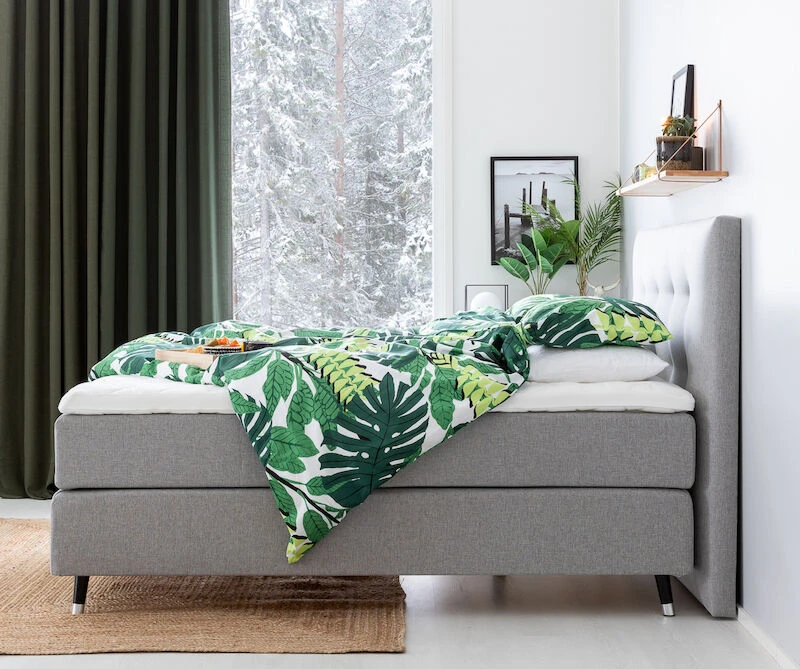 Unia 600 Jenkkisänkypaketti 160x200 Cm M/L V.harmaa, 8cm Prof Vm, Jalat 14cm Vio 5 Unia 600 Jenkkisänkypaketti 160x200 Cm M/L V.harmaa, 8cm Prof Vm, Jalat 14cm Vio - Image 5