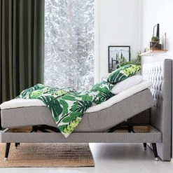 Unia Muoto Moottorisänkypaketti 180x200 Cm M/L Vaaleanharmaa, Unia 600 Pp, Jalat -Veke Myymälä unia 600 moottorisankypaketti 180cm vaaleanharmaa sivusta web 7