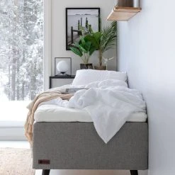 Unia 600 Runkopatjapaketti 80x200 Cm M V.harmaa, 8cm Prof Vm, Jalat 23cm Viona M