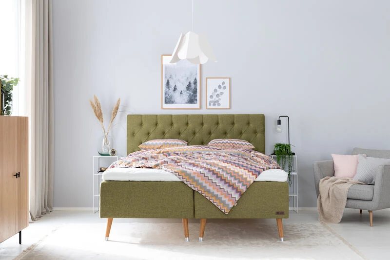 Unia 900 Runkopatjapaketti 160x200 Cm M/L Vihreä, Unia 600 Pp, J 23 Cm Viona Tam 6 Unia 900 Runkopatjapaketti 160x200 Cm M/L Vihreä, Unia 600 Pp, J 23 Cm Viona Tam - Image 6