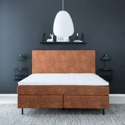 Unia Copenhagen Jenkkisänkypaketti 160x200 Cm L Konjakinruskea 5 Cm Profiloidull -Veke Myymälä unia copenhagen jenkkisanky web 12