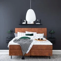 Unia Copenhagen Jenkkisänkypaketti 160x200 Cm L Konjakinruskea 5 Cm Profiloidull -Veke Myymälä unia copenhagen jenkkisanky web 5