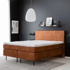 Unia Copenhagen Lux Jenkkisänkypaketti 160x200 Cm L Konjakinruskea Stylex 7 Cm -Veke Myymälä unia copenhagen lux jenkkisanky 160x200 web 12 1