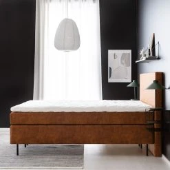 Unia Copenhagen Lux Jenkkisänkypaketti 160x200 Cm L Konjakinruskea Stylex 7 Cm -Veke Myymälä unia copenhagen lux jenkkisanky 160x200 web 13 1