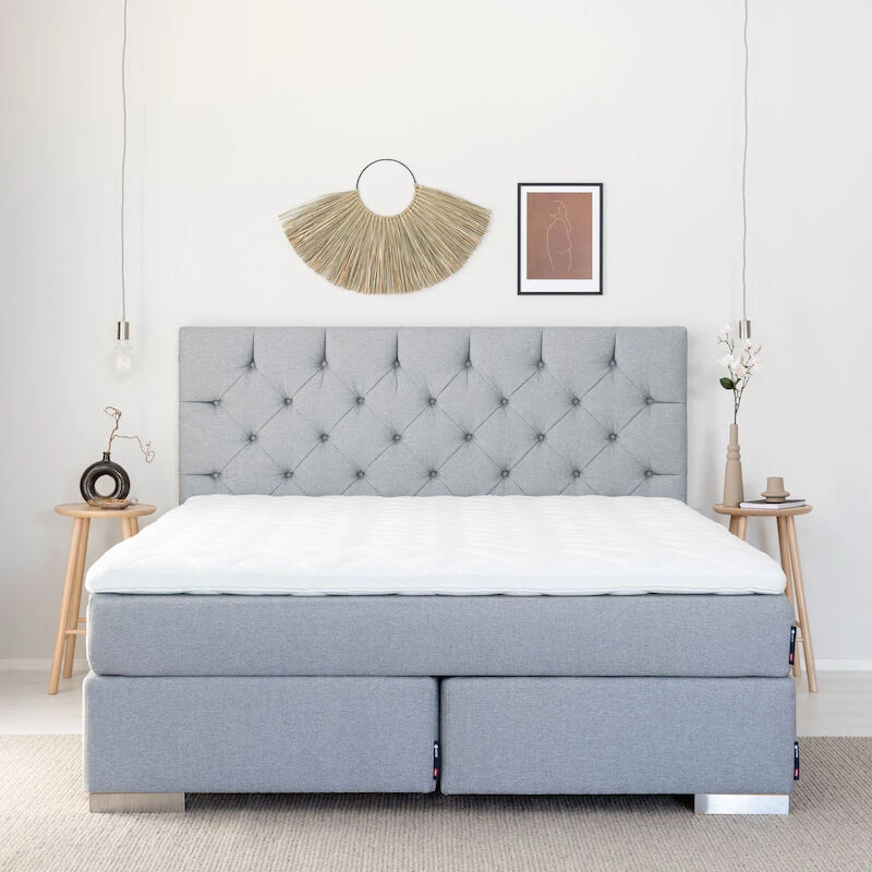 Unia Kulta Jenkkisänkypaketti 160x200 L HR35, Kulma Jaloilla, V.harmaa Fame 170 4 Unia Kulta Jenkkisänkypaketti 160x200 L HR35, Kulma Jaloilla, V.harmaa Fame 170 - Image 4