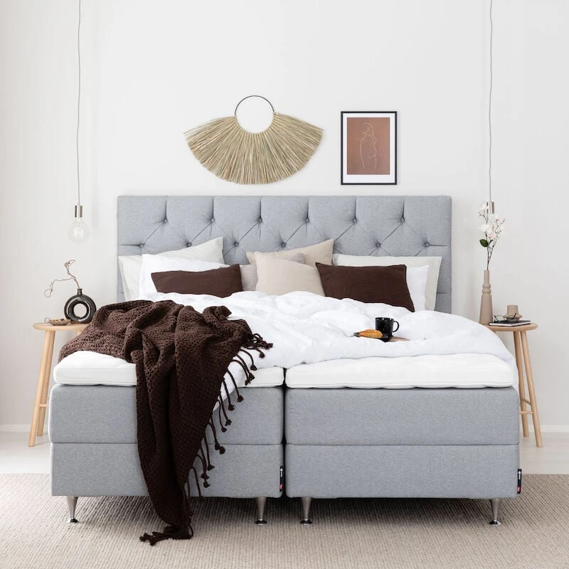 Unia Kulta Moottorisänkypaketti 160x200 XL Stylex, Shampanja Jaloilla, V.harmaa 4 Unia Kulta Moottorisänkypaketti 160x200 XL Stylex, Shampanja Jaloilla, V.harmaa - Image 4