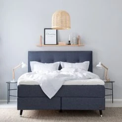 Unia Muoto Jenkkisänkypaketti 160x200 Cm L Sininen, Unia 600 Pp, Jalat 14 Cm Vio -Veke Myymälä unia muoto jenkkisankypaketti 160 4 web 17