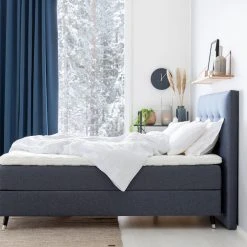 Unia Muoto Jenkkisänkypaketti 160x200 Cm L Sininen, Unia 600 Pp, Jalat 14 Cm Vio -Veke Myymälä unia muoto jenkkisankypaketti 160 sivu web 16