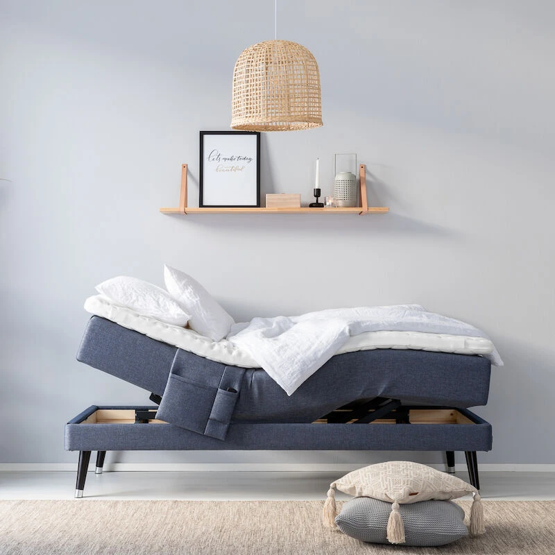 Unia Muoto Moottorisänkypaketti 90x200 Cm L Vaaleanharmaa, Unia 600 Pp, Jalat 23 4 Unia Muoto Moottorisänkypaketti 90x200 Cm L Vaaleanharmaa, Unia 600 Pp, Jalat 23 - Image 4