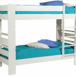 Unipuu Kerrossänky 90x200 Cm Valkoinen Sälepohjalla